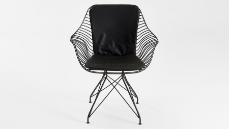 Çamlıca - Bat Siyah Renkli Metal Sandalye (1)