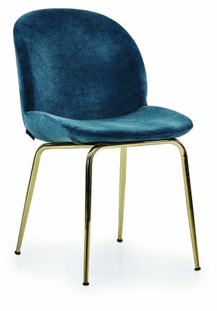 ANİVA - Cubba Sandalye Mavi ve Siyah Renk (1)